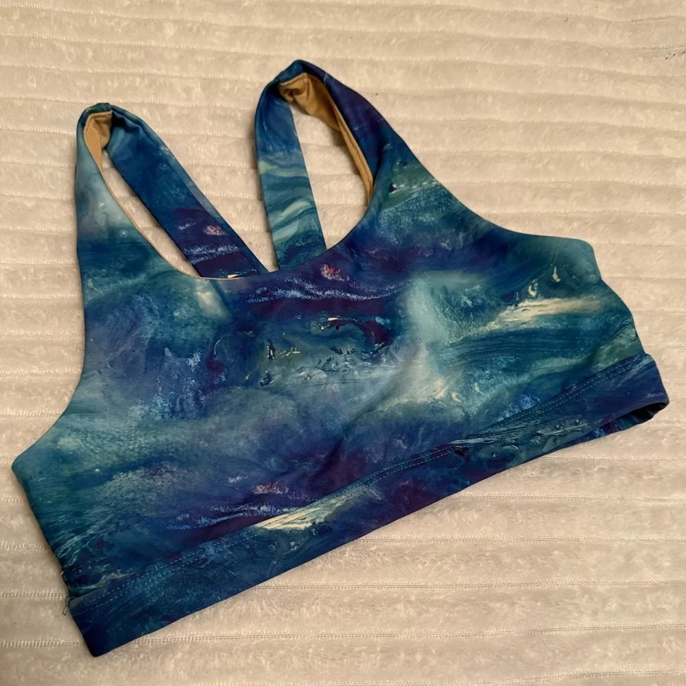 Old Navy Ocean Blue Girls Sports Bra